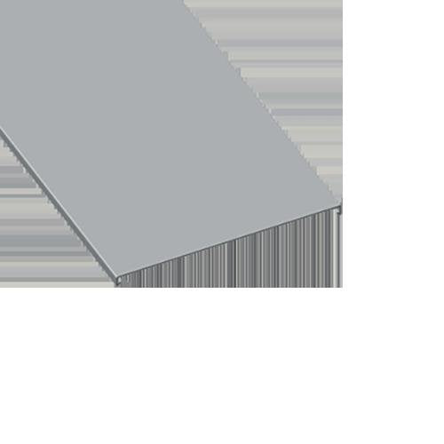 Unex - Oberteil für Verdrahtungskanal Abdeckung lgr T-100.88 RAL 7035 100 − 8 Meter