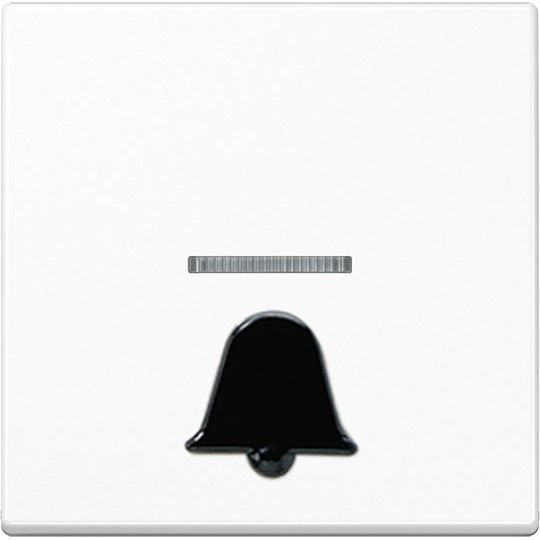 Jung - Abdeckung/Bedienelement für Installationsschalterprogramme Wippe Symbol KLINGEL aws A 590 K1KO WW für beleuchtb.Taster