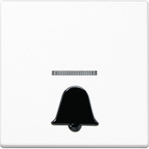 Jung - Abdeckung/Bedienelement für Installationsschalterprogramme Wippe Symbol KLINGEL aws A 590 K1KO WW für beleuchtb.Taster