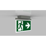 RP-Technik - Sicherheitsleuchte LED-Rettungszeichenleuchte AGD009-E ZB, Edelstahloptik