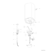 Bosch Thermotechnik - Warmwasserspeicher elektrisch Wandspeicher TR5500T 100 EB ws 100L
