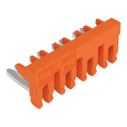 WAGO - Querverbinder/Brücker für Reihenklemme Schaltungsbrücker 4-fach 2007-8444 isoliert,orange − 10 Stück