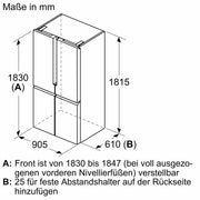 Siemens MDA - Kühl-/Gefrierkombination MultiDoorKühl/Gefrierkombi KF96NAXEA IQ500,HomeConnect
