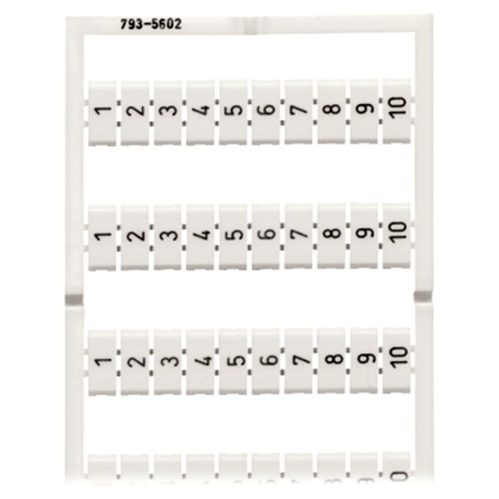 WAGO - Klemmenmarkierung WMB-Bezeichnungssystem 793-5602 S:1-10(10X) − 5 Stück