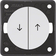 Berker - Jalousieschalter/-taster Jal.-Wippentaster pws 936532509 glän., Symbol Pfeil