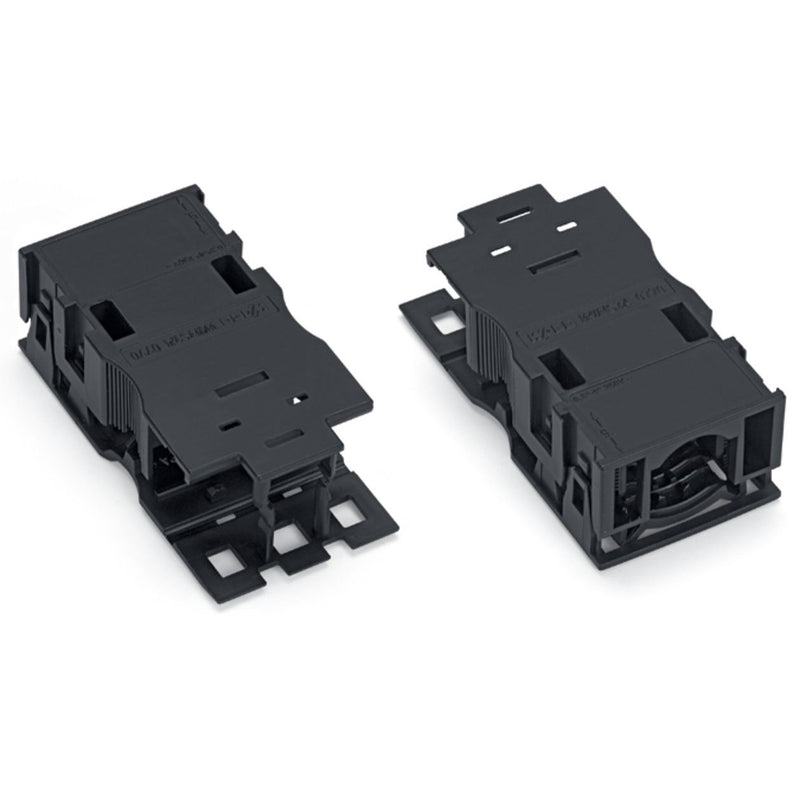 WAGO - Zubehör/Ersatzteile für steckbare Gebäudeinstallation Zugentlastungsgehäuse 770-503/038-000 Rastschelle,schwarz − 50 Stück