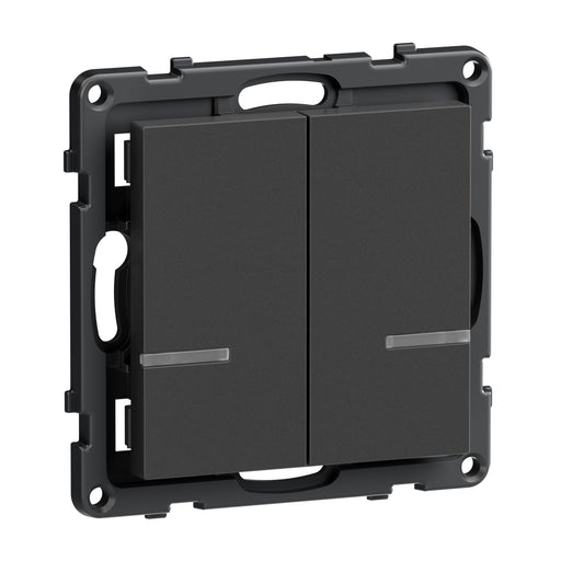 Legrand - Funksender Wandsender 2-Fach Legrand 765934 Anthrazit