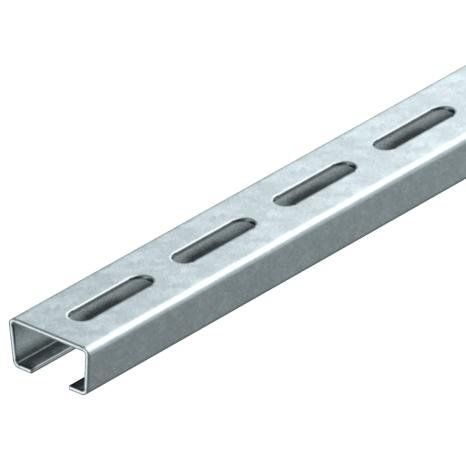 OBO Bettermann - Stiel/Profilschiene Profilschiene gelocht AML3518P0300FT/1 SW 16,5mm 300x35x18 − 25 Stück