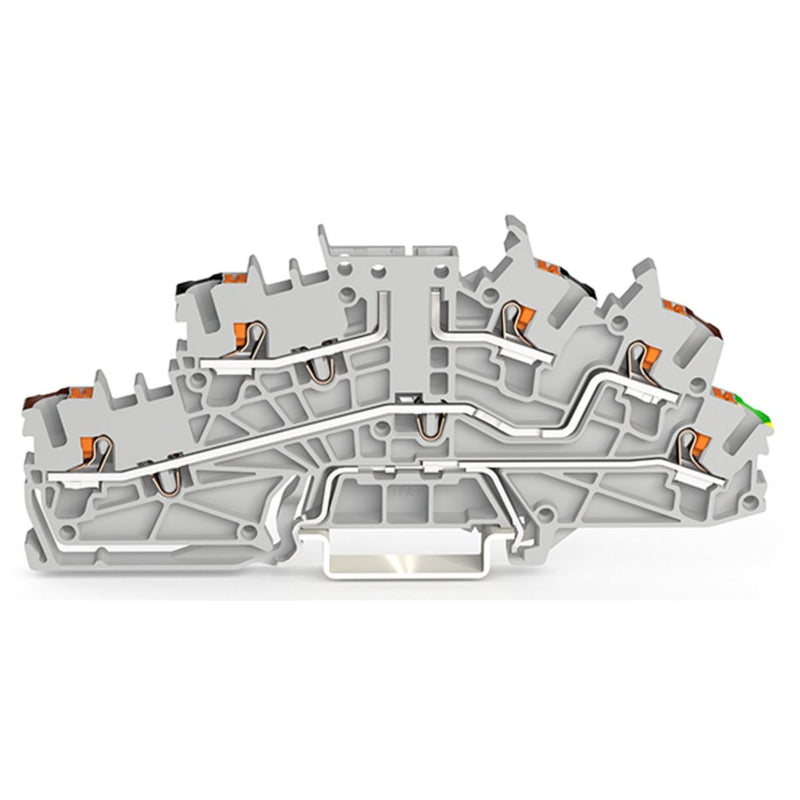 WAGO - Installations-Etagenklemme Installationsetagenklemme 2203-6643 2,5 mm² mit Drücker − 50 Stück