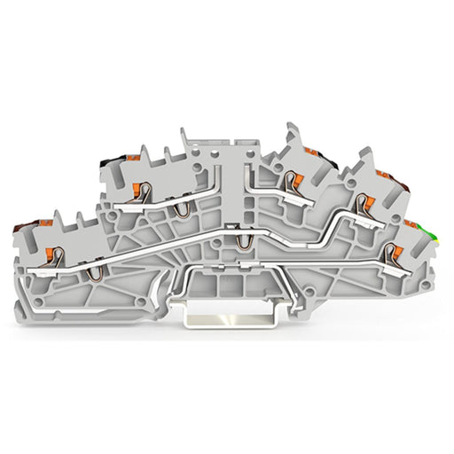 WAGO - Installations-Etagenklemme Installationsetagenklemme 2203-6643 2,5 mm² mit Drücker − 50 Stück