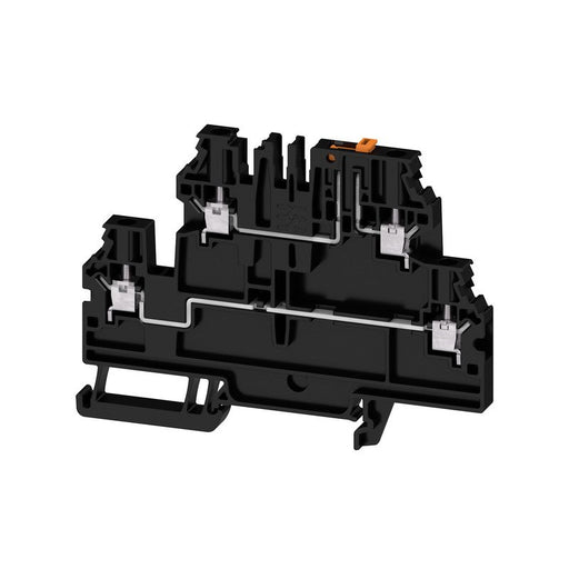 Weidmüller - Trenn- und Messtrenn-Reihenklemme Klemme W2T 4 DT-FT BK Schraubanschl.,4mm² − 50 Stück