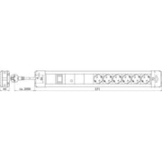 DEHN - Geräteüberspannungsschutz für Energietechnik/Stromversorgung ÜS-Steckdosenleiste SFL PRO 6X SFL-Protector