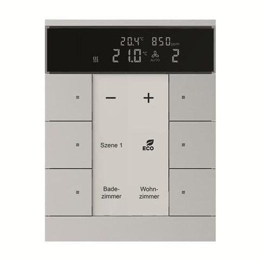 Busch-Jaeger - Bussystem-Physikalischer Sensor HVAC/CO2-Gerät SBC/U6.0.11-83 6fach, BE, alusilber