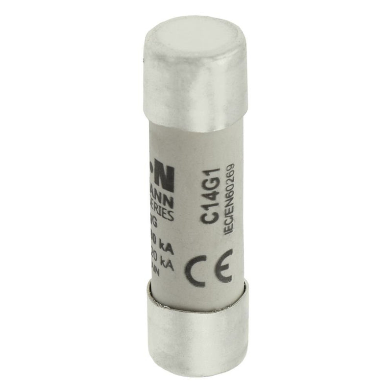 Eaton - Zylindrische Sicherung Sicherungseinsatz Nieders. CYLINDRICA#C14G1 1A AC 690V 80kA − 10 Stück