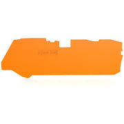 WAGO - Abschluss- und Zwischenplatte für Reihenklemme Abschlussplatte 2110-1392 1 mm, orange − 100 Stück