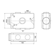 Maico - Zubehör/Ersatzteile für Ventilatoren Luftverteiler MF-V90