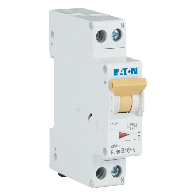 Eaton - Leitungsschutzschalter Leitungsschutzschalter PLN6-B16/1N-DE 16A, 1p+N,Steckkl. B