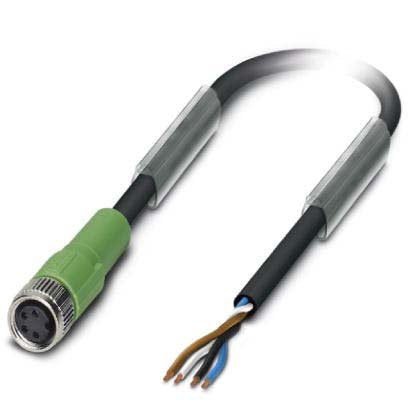 Phoenix Contact - Konfektioniertes Sensor-Aktor-Kabel Sensor-Kabel, Buchse M8 SAC4P-3,0-PUR/M8FS gerade,4p.,3m