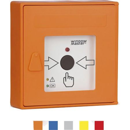 WindowMaster - Handmelder für Gefahrenmeldesystem RWA-Hauptbedienstelle WSK 320 0005 02 Signalg. ORANGE