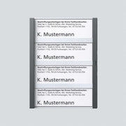 Siedle&Söhne - Zubehör/Ersatzteile für Türkommunikation Namensschild dgr-Glim 200029963-00 f. TM612-4/BTM650-07