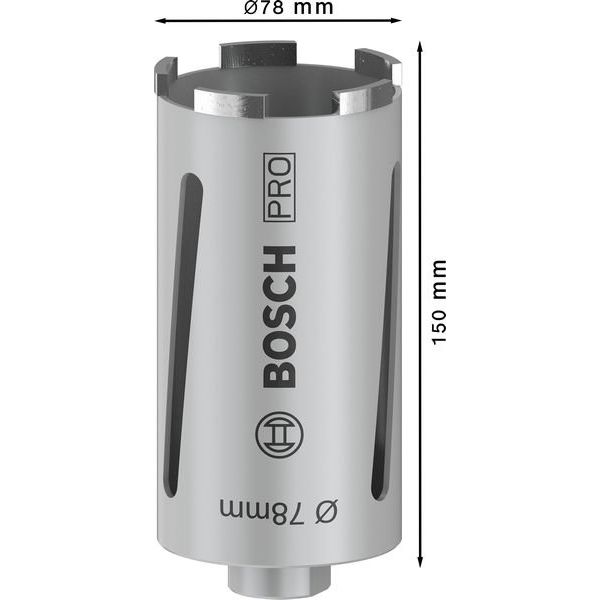 Bosch - Bohrkrone PRO Trockenbohrkrone, 78 x 2608587324 150 mm, G 1/2 Zoll