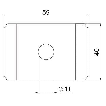 OBO Bettermann - Montagematerial für Kabeltragsystem Klemmstück GKS 50 11 FT für Schraube M10