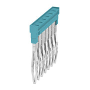 Weidmüller - Querverbinder/Brücker für Reihenklemme Querverbinder ZQV 1.5N/7 BL gesteckt − 20 Stück