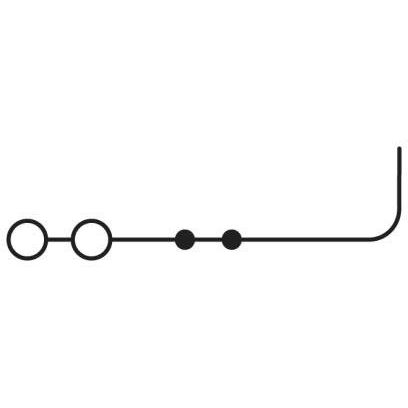 Phoenix Contact - Durchgangs-Reihenklemme Durchgangsklemme ST 2,5-TWIN/ 1P OG − 50 Stück