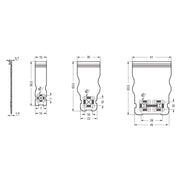 WAGO - Ein- und mehrpolige Klemmenleiste 1-Leiter-Federleiste 831-3104/135-000 CAGECLAMP,10mm²,lgr − 36 Stück