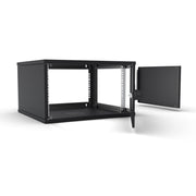 Enoc - Netzwerkgehäuse 19" Basic Wandschrank W3 6-5-P-S 6HE, 500mm Tief, sw