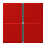 Jung - Abdeckung/Bedienelement für Installationsschalterprogramme Tastensatz 4fach LC 404 TSA 227 rouge vermillon 31