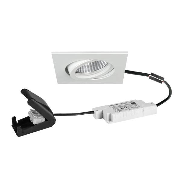 Brumberg Leuchten - Downlight/Strahler/Flutlicht LED-Einbaustrahler 230V 39485173 3000-1800 K, quadr