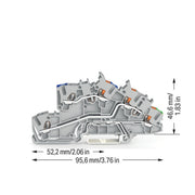 WAGO - Installations-Etagenklemme Installationsetagenklemme 2203-7546 2,5 mm² Hybrid − 50 Stück