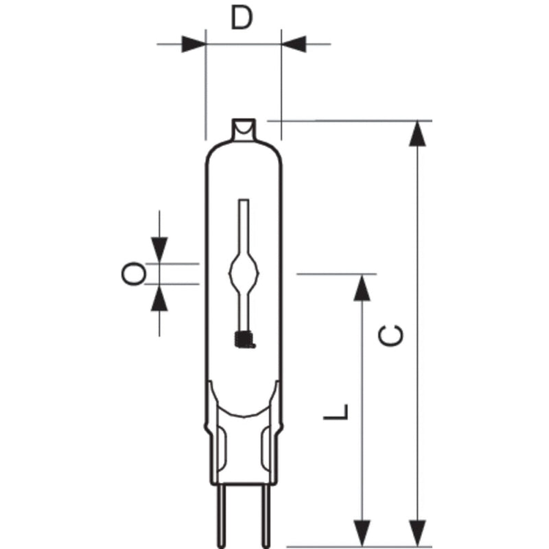 Philips Lighting - Halogen-Metalldampflampe ohne Reflektor Entladungslampe CDM-TC Elite 50W/930 G8,5
