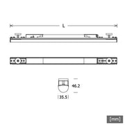 LTS Licht&Leuchten - Lichtleiste LED-Lichteinsatz RENOV810830.1500.1D. 830, DALI, L1500mm