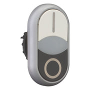 Eaton - Frontelement für Drucktaster Doppeldrucktaste M22-DDLF-WS-X1/X0 beleuch., flach − 5 Stück
