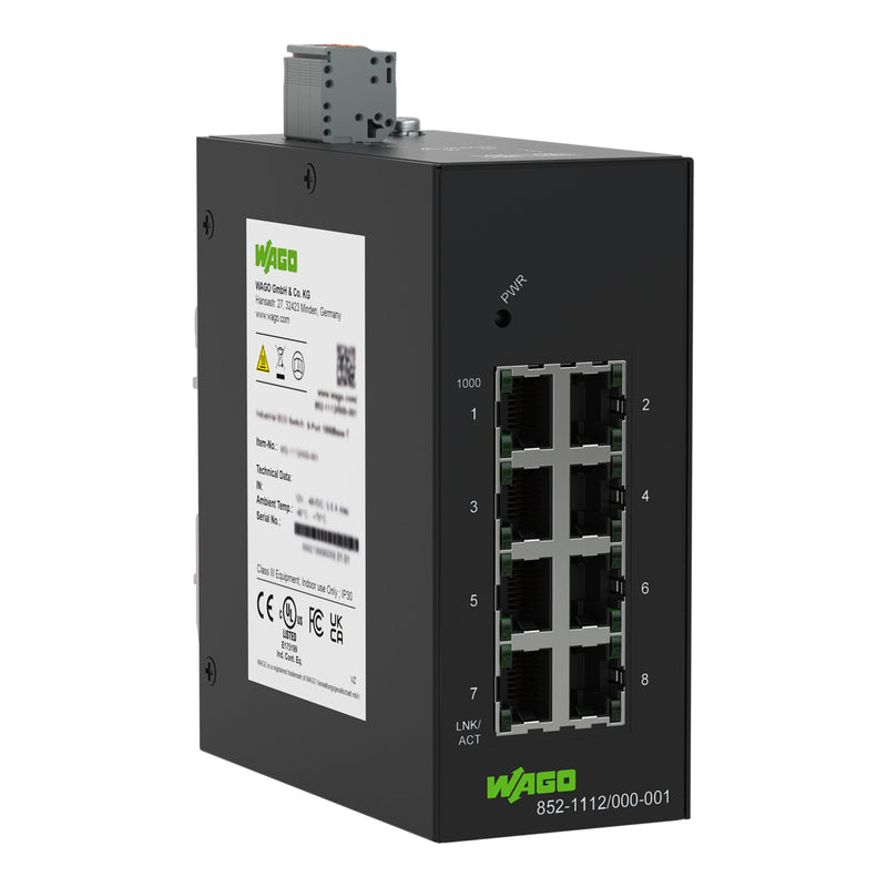 WAGO - Netzwerk Switch Industrial-ECO-Switch,8 Po 852-1112/000-001 8Ports 1000Base-T,sw