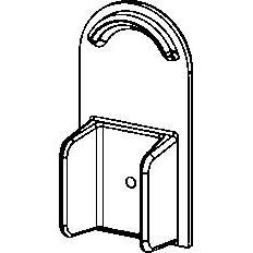 Niedax - Handlaufsystem GFK-Halbe Endkappe PR-MC 22 KE/P HxB 120x40mm