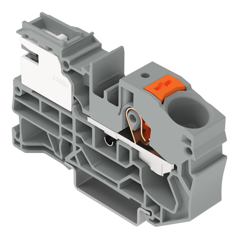 WAGO - Neutralleitertrenn-Reihenklemme Potentialausgleichsklemme 2216-7111 16 mm²,Push − 25 Stück