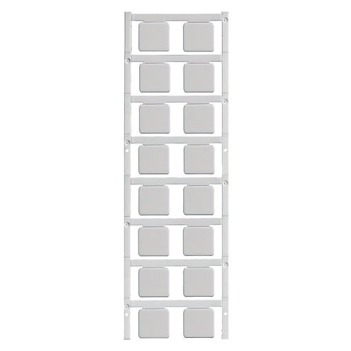 Weidmüller - Kennzeichnungsmaterial Gerätemarkierer SM 22/22 K MC NE GR 22x22mm, grau − 80 Stück