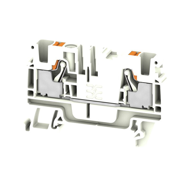 Weidmüller - Durchgangs-Reihenklemme A2C 4 WT PUSH IN, 4 mm² − 100 Stück