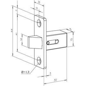 Assa Abloy effeff - Zubehör/Ersatzteile für elektrischen Türöffner Einsteck-Fall 802----------00