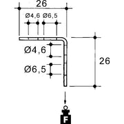 Niedax - Befestigungsklammer EKLIPS-BF.-Zubehör UM-26 − 100 Stück