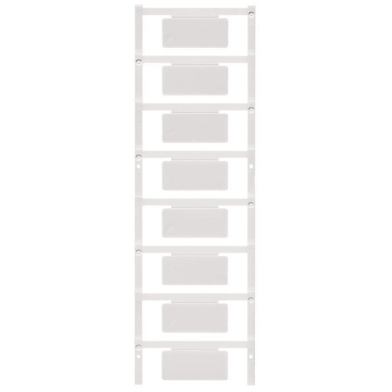 Weidmüller - Kennzeichnungsmaterial Gerätemarkierer SM 19/42 K MC NE WS 19x42mm, weiß − 40 Stück