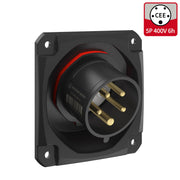 Walther Werke - CEE-Gerätestecker (IEC 60309) CEE NEO Anbaugerätestecker FW712506CC schräg 16A 5P 6h
