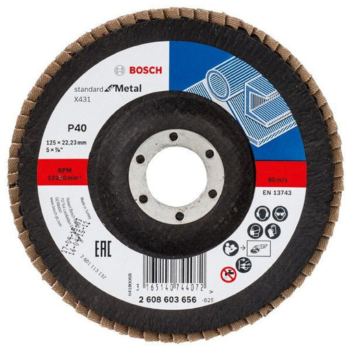 Bosch - Trenn-/Schleifscheibe Fächerschleifscheibe X431 2608603656 Standard for Metal