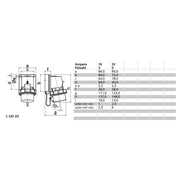Bals Elektrotech - CEE-Gerätestecker (IEC 60309) Aufbau-Gerätestecker 26056 5p 400V 6h IP67