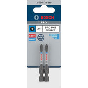 Bosch - Bit PRO Phillips Impact Bit, 2608522519VE(2) PH1, 55 mm, 2-tlg