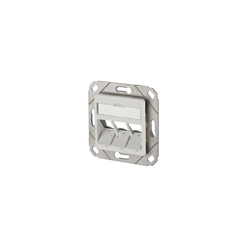 Metz Connect - Kommunikationsanschlussdose Kupfer Keystone Dose UPk 130B20D31102KE 3Port leer rws − 10 Stück