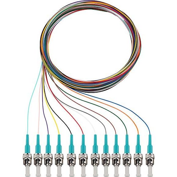 Rutenbeck - LWL-Pigtail Pigtails 12xST OM3 2m OM3, 2m  − 1 Stück
